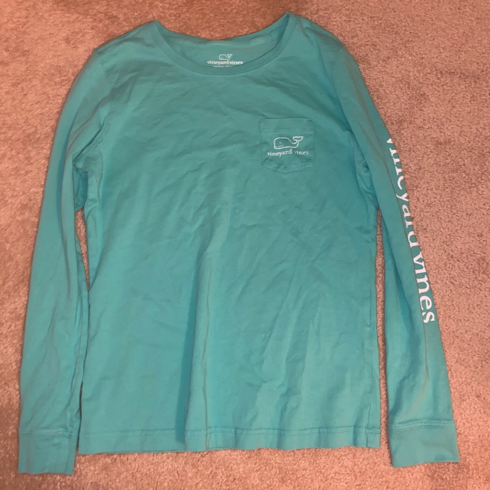 Aqua Vineyard Vines Long Sleeve